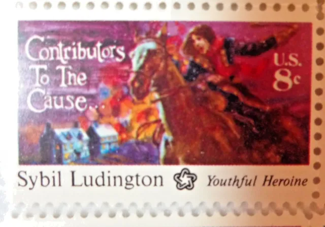 8 Cents Contributors To The Cause Sybil Ludington US Postage Stamps
