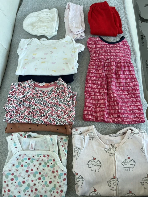 Baby girl clothes bundle 3-6 Month Dress Top Bodysuit Sleepsuit Petite Bateau