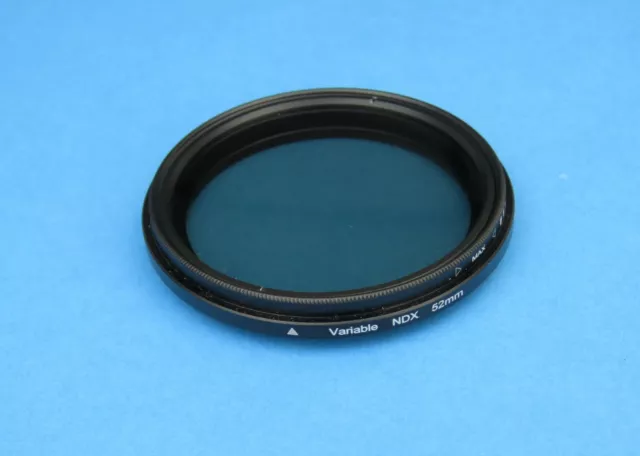 52mm ND Fader Filter Neutral Density Variable Adjustable ND2-400 for Lens