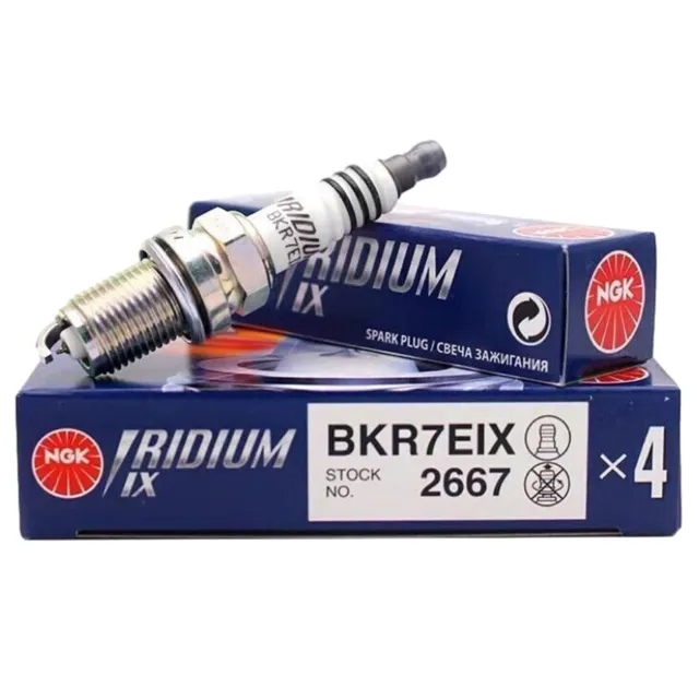 4 Pcs For ngk BKR7EIX 2667 Iridium IX Spark Plugs for Honda Civic Audi Volvo USA