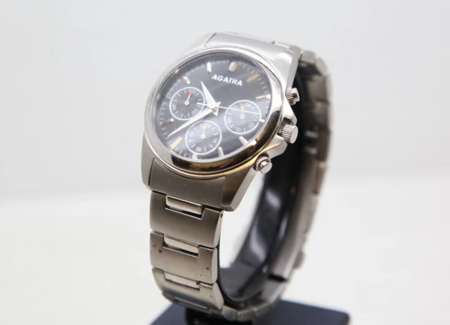 Montre Agatha Quartz Bracelet Blanc Pour Femme – Modèle V104 – Occasion élégante