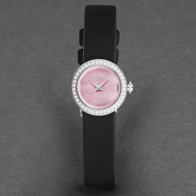 Christian Dior Womens La D De Dior Mini Diamond Bezel Pink MOP Dial CD04011X1265 4
