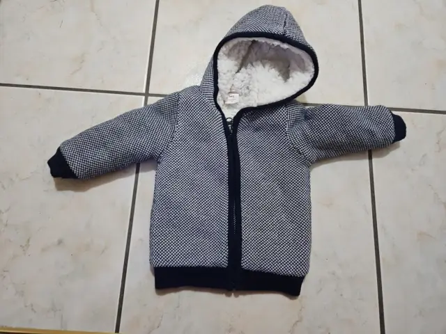 Seed Winter Hooded Fleece Zip Up Jacket Size 00