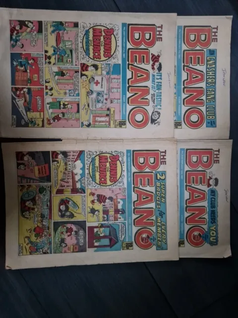 4 X The Beano Comic FEBRUARY 7TH, 14TH, 21ST, 28TH 1987