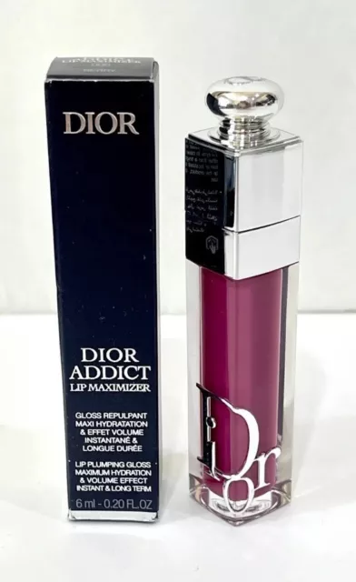 NIB Dior Addict Lip Maximizer Plumping Gloss .2 oz./6ml. Full Size - 006 Berry