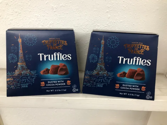 2 Pk Chocmod Truffettes de France Truffles 2 x 2.2 lbs Dusted with Cocoa Powder
