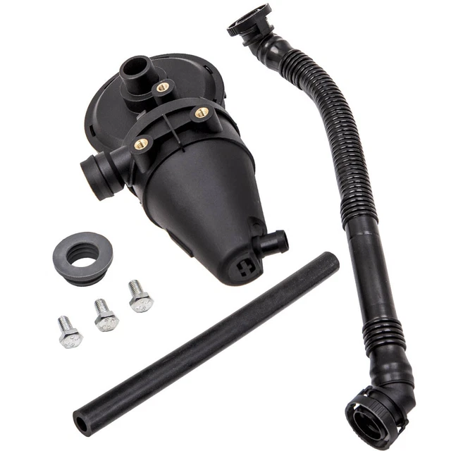 OIL SEPARATOR CRANKCASE PA66 Vent Valve Kit Breather Hose For BMW M3/Z3