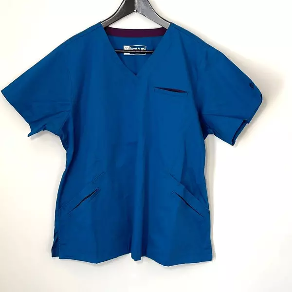 Bio Bring it On Medical Scrub Top. Size XL Teal