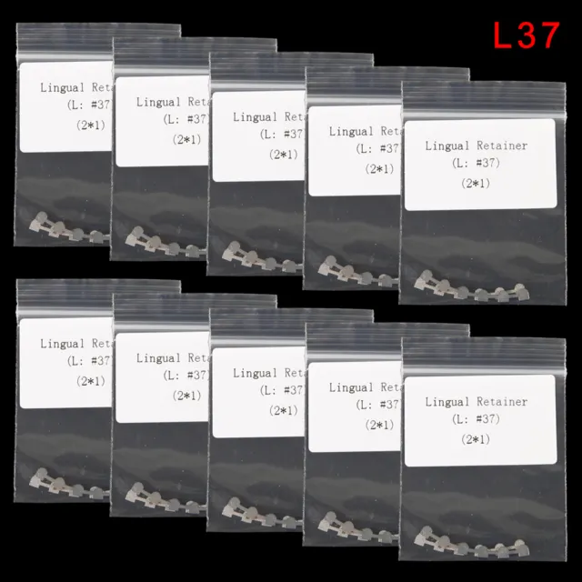 20 Dental Orthodontic Bondable Lingual Retainer Mesh Base Marked Wire Lower 37CH