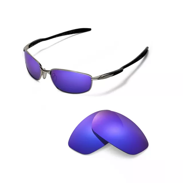 Walleva Polarized Purple Replacement Lenses for Oakley Blender Sunglasses