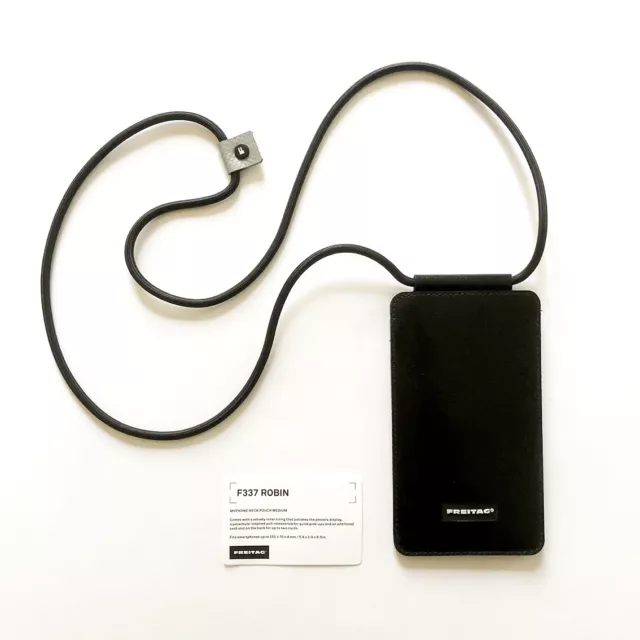 Freitag | F337 Robin (my phone neck pouch M), black, rare