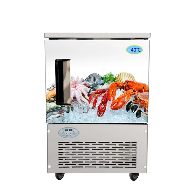 5 Trays Blast Chiller Freezer 110V, Electric Chest Refrigerator Commercial