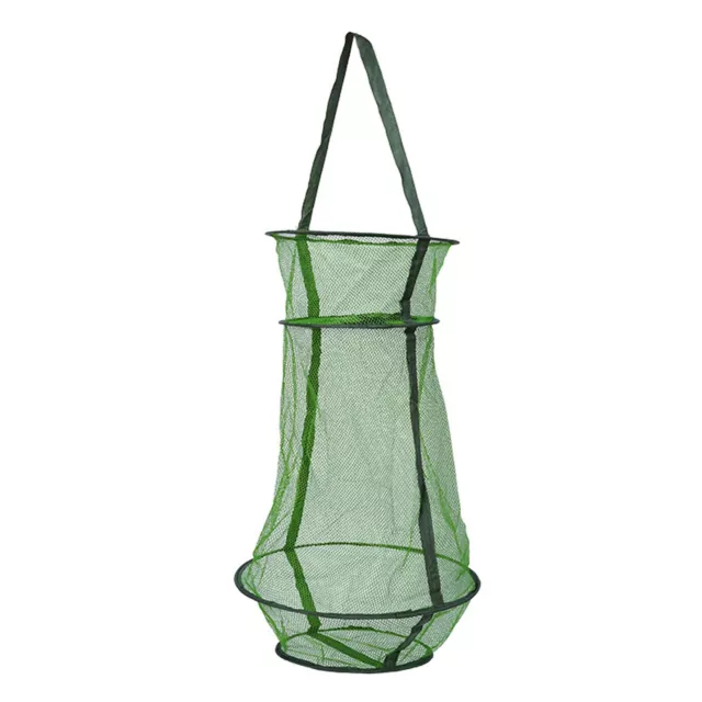 Collapsible Keeper Net Live Bait Basket Cage Fish Keeper Drawstring Fish Cage