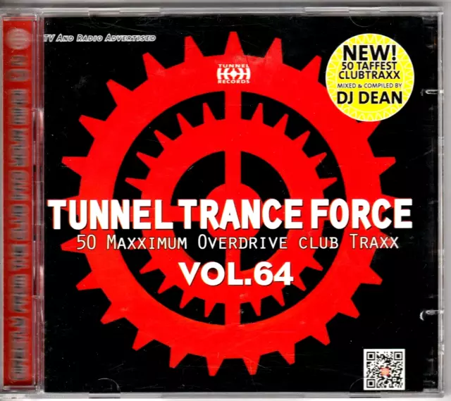 VARIOUS – Tunnel Trance Force Vol. 64 (2 CD, 2013) DJ MIX DJ Dean - FREE POST