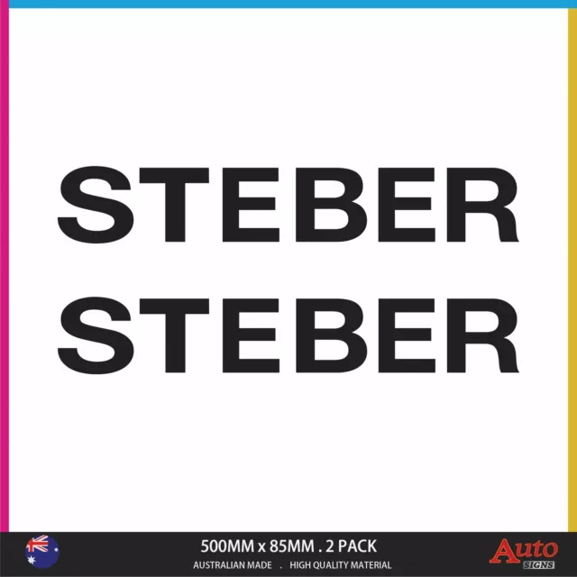 Steber Craft Boat Sticker Decal 500Mm Wide 85Mm Hieght Sticker