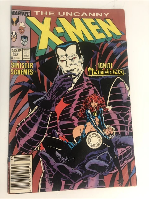 Uncanny X-Men 239 1st Cover & 2nd App. Mr Sinister Marvel Comics 1988