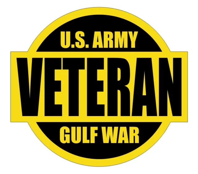 US Army Gulf War Veteran Hard Hat Decal / Label / Helmet Sticker Military USA