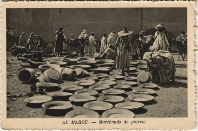 CPA AK Pottery Merchants MOROCCO (23913)