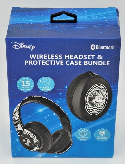 Disney Mickey Mouse Wireless Headset & Protective Case Bundle