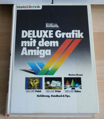 Commodore Amiga Markt & Tecnica Libro Senza Disco Amiga Deluxe Grafica Con Il Amiga 