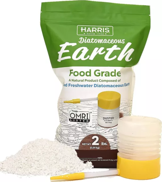 Diatomaceous Earth Food Grade, 2lb w/Free Powder Duster