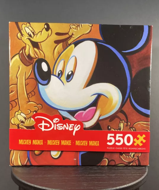 Disney Mickey Mania 550 Piece Jigsaw Puzzle Mickey Mouse & Pluto by Ceaco - New