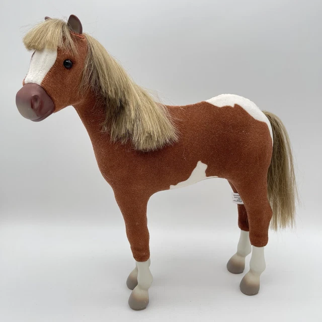 AMERICAN GIRL DOLL Filly Paint Pinto Foal Chestnut Brown Pony Horse 13