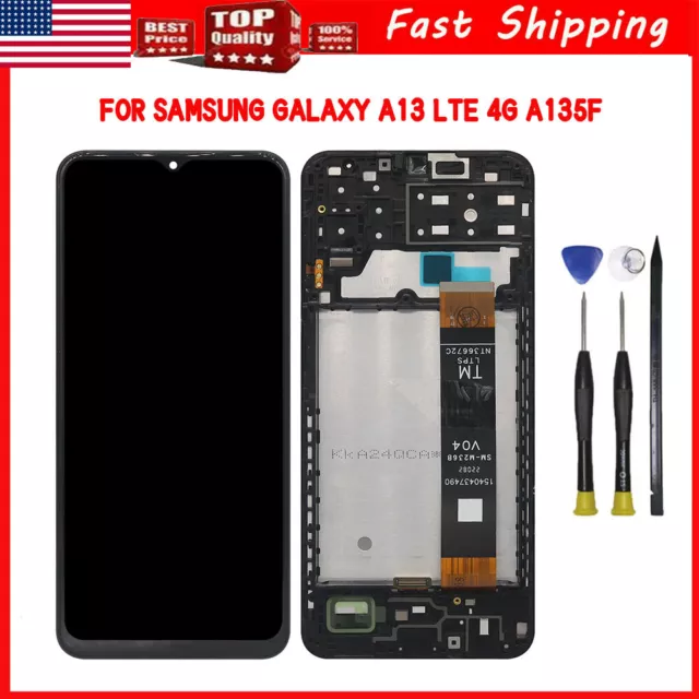 For Samsung Galaxy A13 LTE 4G A135F LCD Touch Screen Assembly Display +Frame