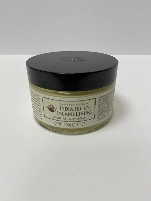 Crabtree & Evelyn India Hicks Island Living Spider Lily Body Cream 7oz SEALED