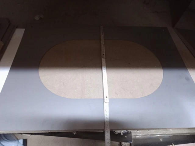 Targa Da Finitura Acciaio Inossidabile Sotto Rempant Gradiente 30 45 MM Del Buco