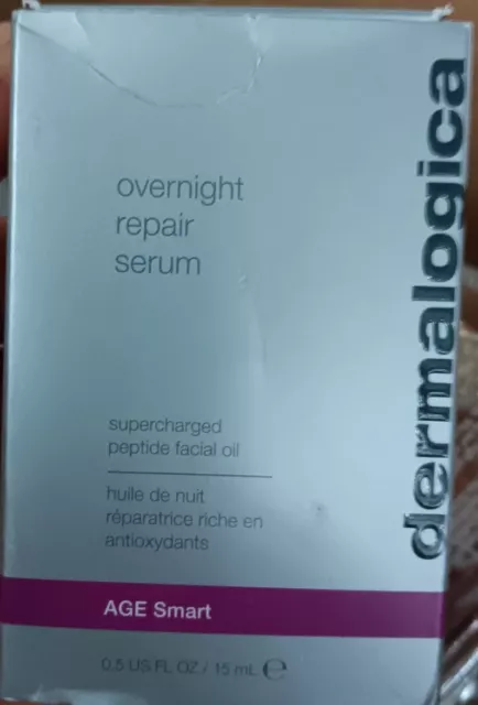 Dermalogica Age Smart Overnight Repair Serum 0.5 oz/ 15 ml New In Box