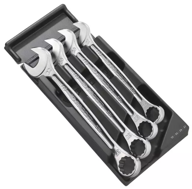 Facom MOD.440-2 4 Piece Metric Combination Spanner Wrench Set 27-32mm Tray mod