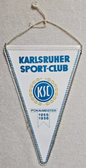 Alter Wimpel Karlsruher SC Fußball KSC Fanion pennant Bundesliga DFB Sport Club