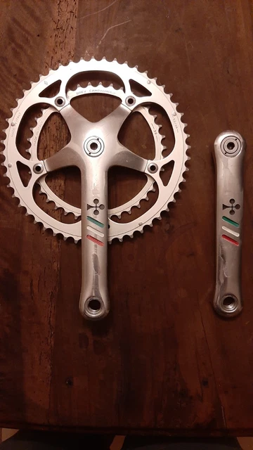Guarnitura pedivelle Campagnolo c-record per bici da corsa epoca panto Colnago g