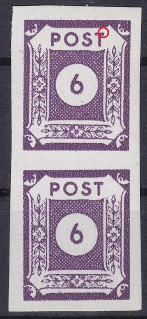 Briefmarken SBZ Ost-Sachsen Mi Nr. 62 grauviolett  Abart ** bitte lesen