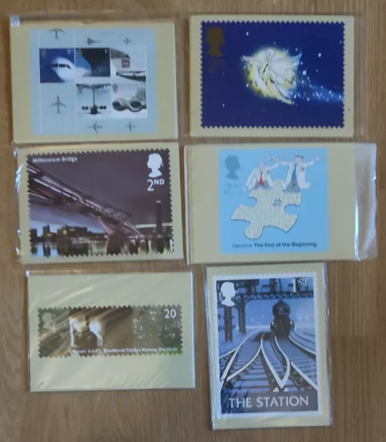 Great Britain 2002, 2003, 2004 PHQ Postcards 6 sets MINT