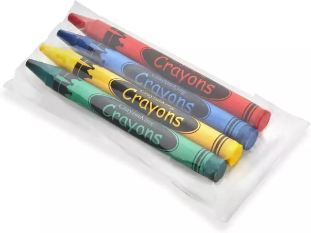 Bulk Restaurant Crayons 2 Crayons per Pack 4 Color Assortments