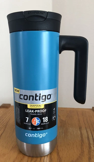 Contigo  Coffee Travel Mug W/ Handle Stainless Steel Cup Tumbler  Insulated 20oz