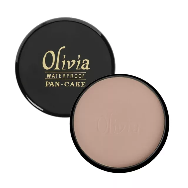 2 x 25 GM Olivia Pan Cake Waterproof Natural Beige Makeup Concealer Shade No.25