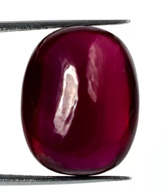 Coussin Cabochon Naturel 21.35 CT Burma Rubis Rouge Desseré Gemme Certifié X2006