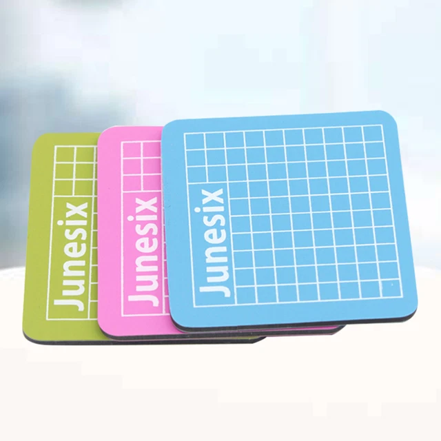 3 piezas 6x6 cm Mini Profesional Durable Antideslizante Alfombra de PVC para