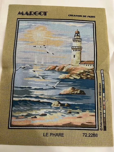 Margot Needlepoint Canvas Kit~Le Phare-722288 - With Threads