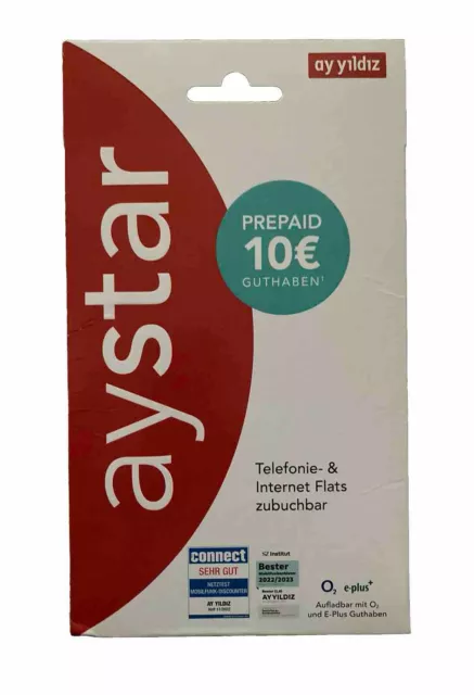 ay yildiz Aystar SIM-Karte - !NEU! - 10€ Startguthaben