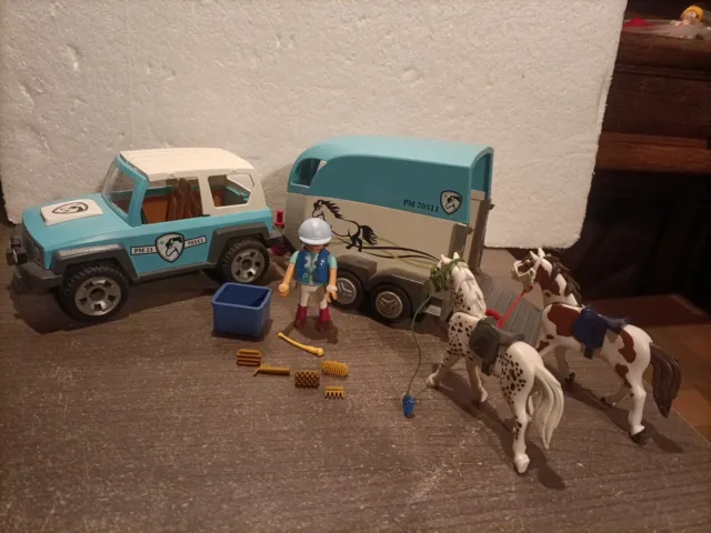 Playmobil Voiture et van pour poney 70511