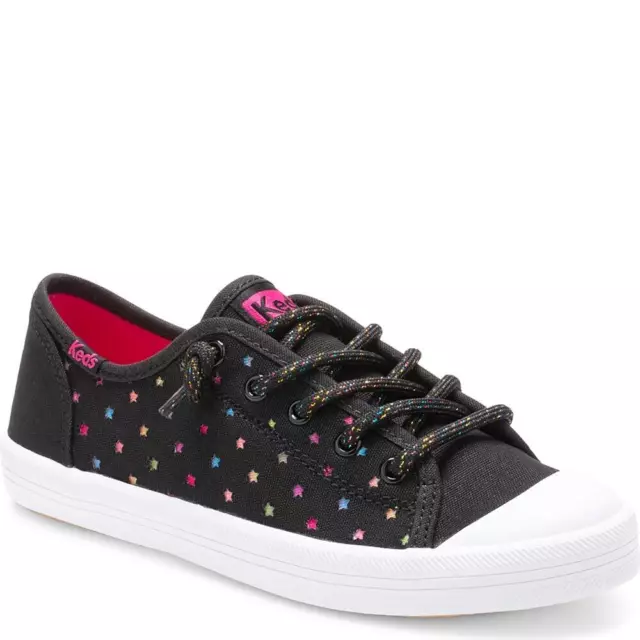 Keds Little Kid Girls Kickstart Seasonal Toe Cap Sneakers Star Perforated Size 3 2