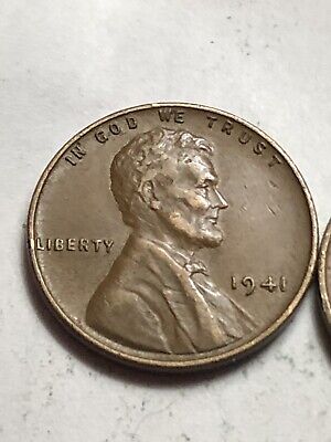 1941 P Lincoln Wheat Cent / Penny Coin  *FINE OR BETTER*FREE SHIPPING** Lot D102