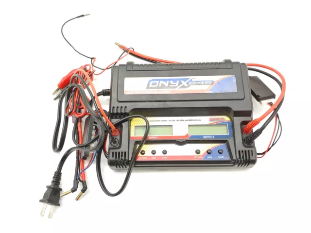 Duratrax Onyx 245 AC DC Dual LiPo Battery RC Charger w Balancing & Outputs