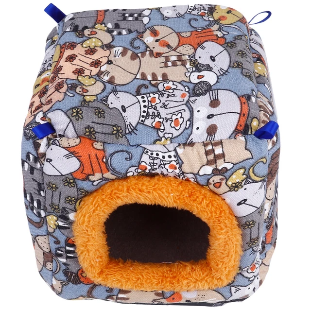 1pc Vielseitiges Haustier Nest abnehmbares Cavy House Creative Hamster Schlafbet