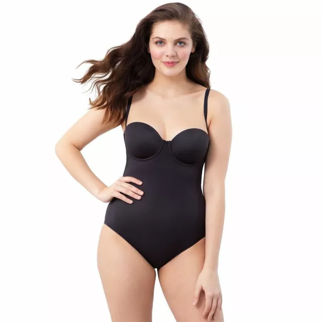 FLEXEES FIRM CONTROL STRAPLESS BODY SHAPER 34C 1256 NWT RETAIL