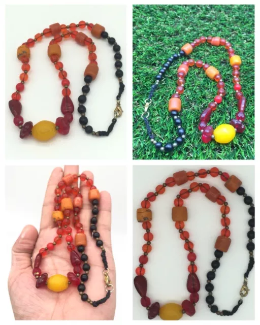Authentic Ancient Glass Beads Artifacts Antiquities Old Bible Roman Byzantine..
